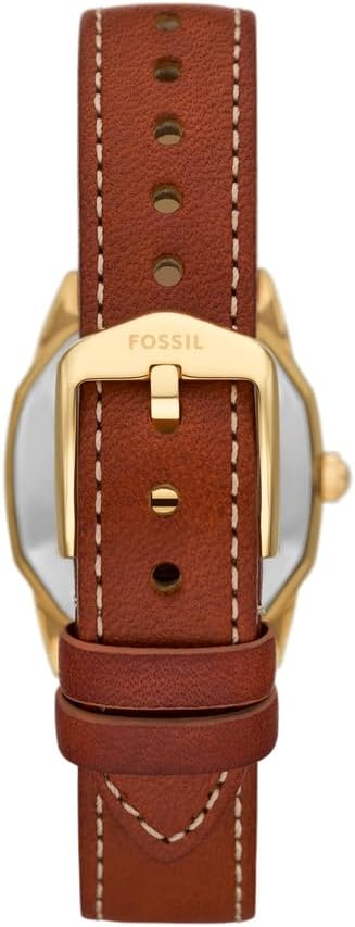 Fossil Harlow Horloge voor Dames, Quartz uurwerk met Roestvrijstalen of Leren Band,