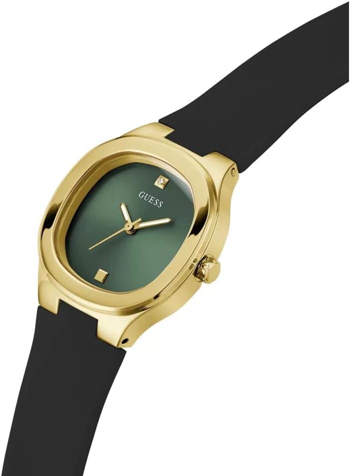 Guess Dames 32mm Horloge - Gouden Tone Armband Champagne Dial Gold Tone Case