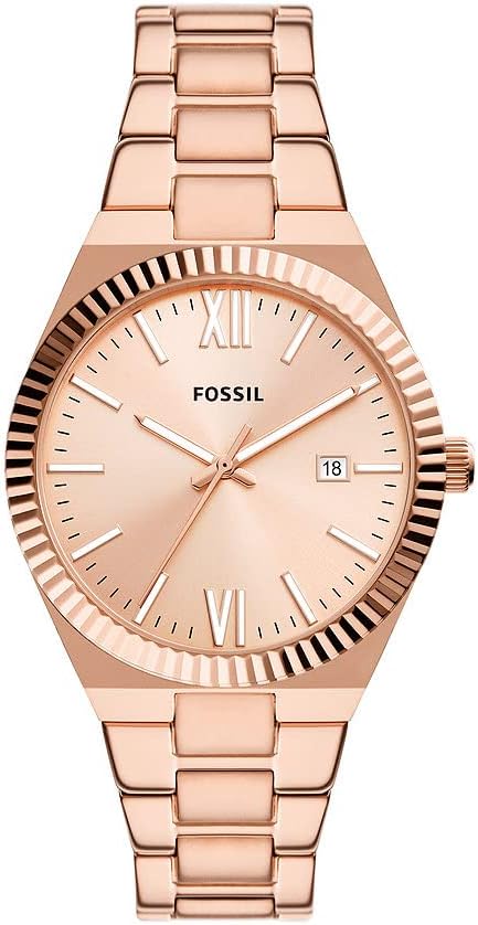 Fossil Scarlette Watch for Women,Quartz movement with Stainless steel or Leather Strap