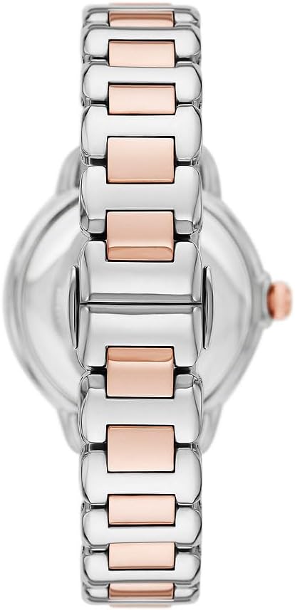 Emporio Armani Horloge Voor Dames, Driehandig Quartz uurwerk en 32mm kastmaat met roestvrij stalen, lederen of siliconen band
