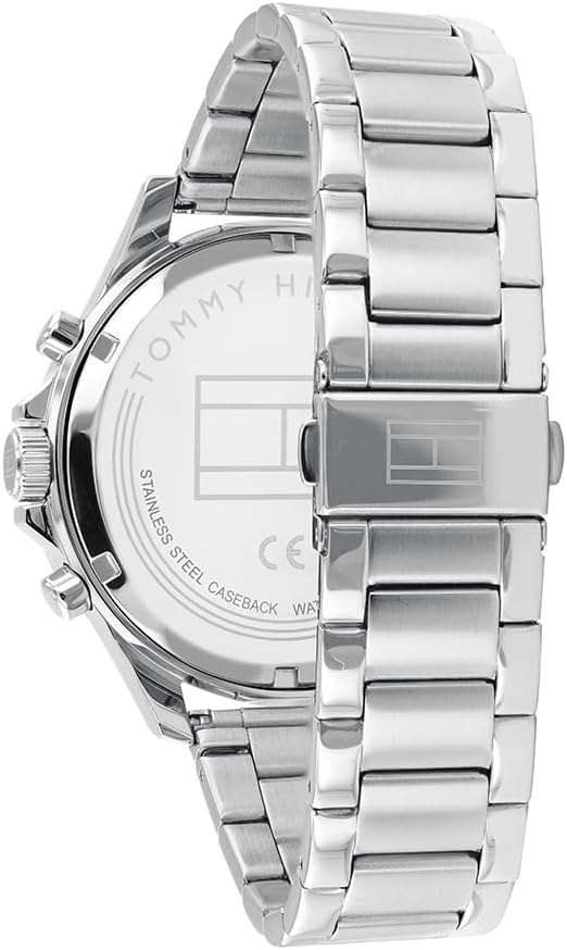 Tommy Hilfiger Analoog multifunctioneel kwartshorloge voor heren met roestvrij staal of siliconen armband