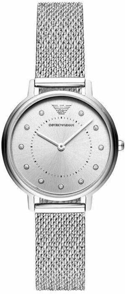 Emporio Armani Dameshorloge tweewijzers-polshorloge van roestvrij staal, 32 mm behuizingsgrootte