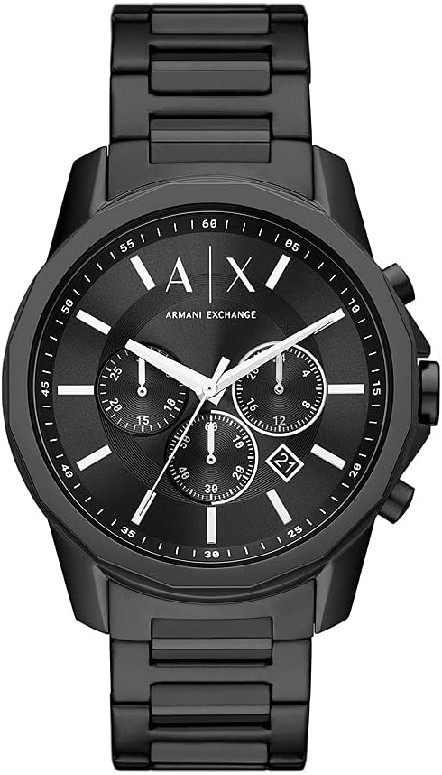 Armani Exchange Chronograaf Zwart Roestvrijstalen Horloge