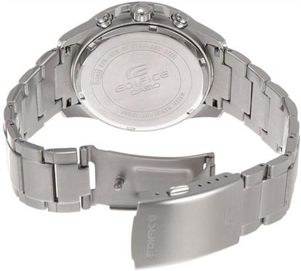 Casio Chronograaf Quarz herenhorloge met roestvrijstalen band EFR-526D-3AVUEF, Zilver, EFR-526D-3AVUEF-AMZUK
