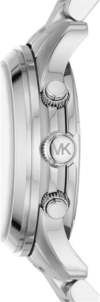 Michael Kors Horloge voor dames Runway, Chronograaf uurwerk, Roestvrij stalen horloge, 38mm kastgrootte
