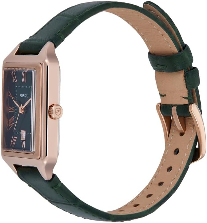 Fossil Raquel Horloge voor dames, quartz uurwerk met roestvrij stalen of leren band,