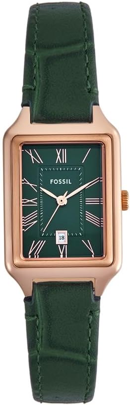 Fossil Raquel Horloge voor dames, quartz uurwerk met roestvrij stalen of leren band,