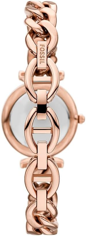 Fossil Carlie Watch for Women, Quartz movement with Stainless steel or Leather Strap