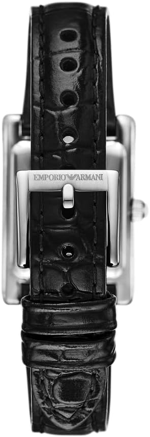 Emporio Armani horloge voor dames, kwartsuurwerk en kastmaat 31 mm met roestvrij stalen, lederen of siliconen band