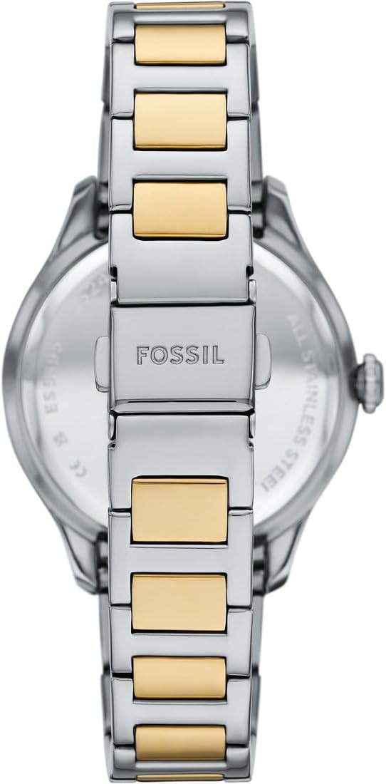 Fossil Harlow Horloge voor Dames, Quartz uurwerk met Roestvrijstalen of Leren Band,