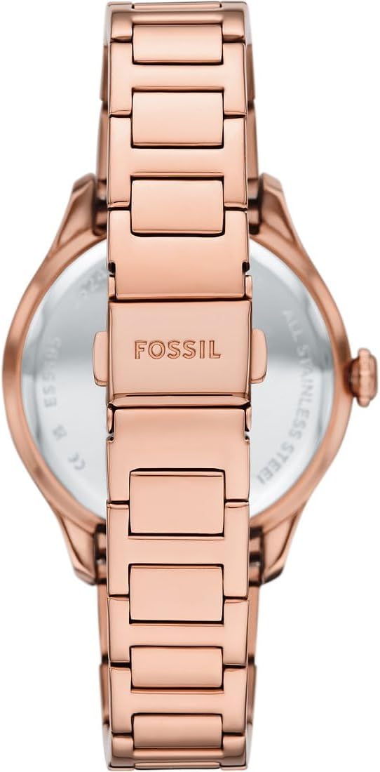 Fossil Harlow Horloge voor Dames, Quartz uurwerk met Roestvrijstalen of Leren Band,
