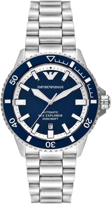 Emporio Armani Men's Analog Automatic Watch with Stainless Steel Strap AR60079