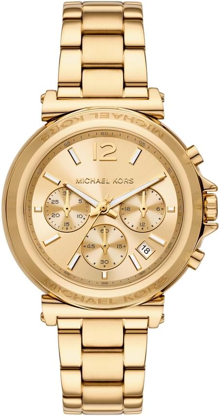 Michael Kors Analoge Quartz horloge voor dames met roestvrijstalen band MK7493, Goud, armband