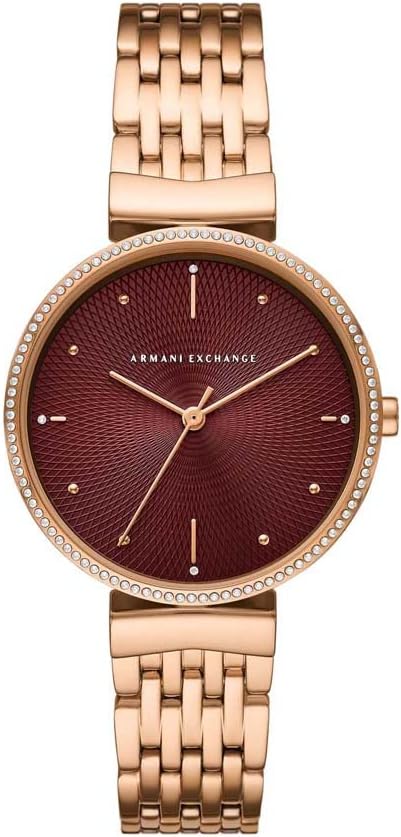 Armani Exchange Roségoudkleurig Roestvrijstalen Horloge met Drie Wijzers