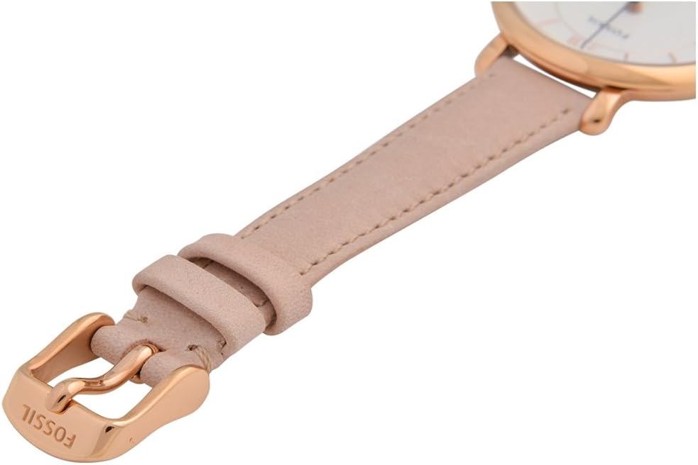 Fossil Jacqueline Watch for Women, Quartz movement with Stainless steel and leather Strap