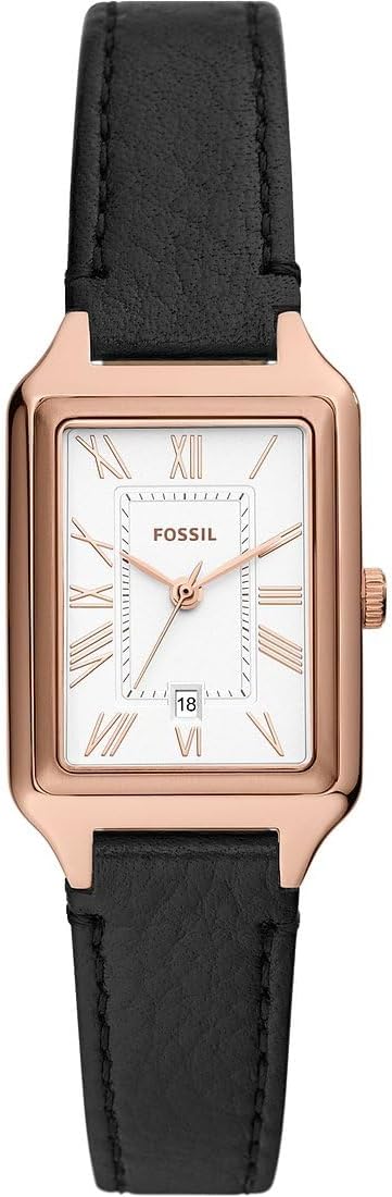 Fossil Raquel Horloge voor dames, quartz uurwerk met roestvrij stalen of leren band,