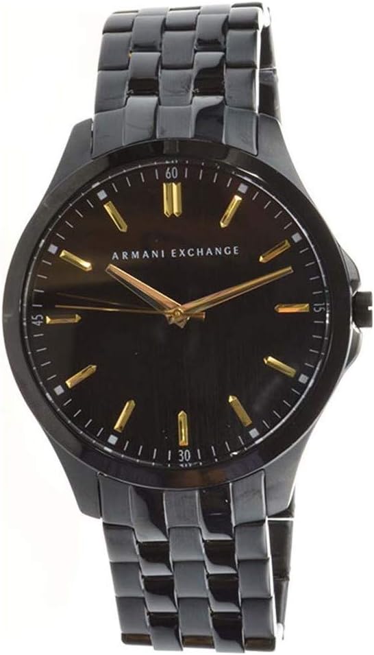 Armani Exchange herenhorloge met drie wijzers, kastmaat 45 mm, roestvrijstalen armband