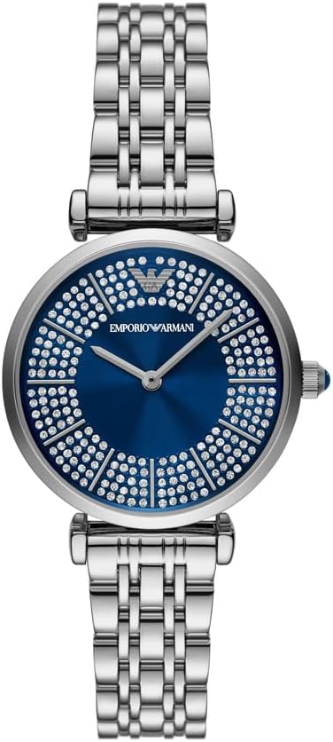 Emporio Armani Vrouwen Analoge Quartz Horloge Met Roestvrij Stalen Band AR11627, Zilver