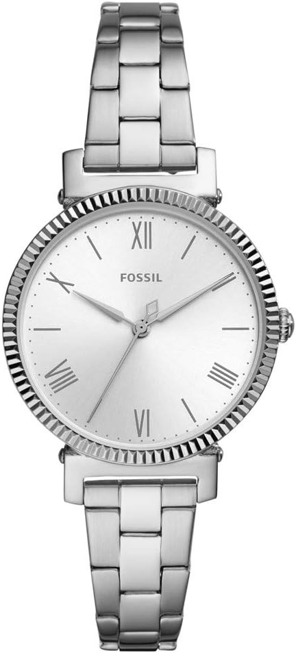 Fossil Daisy horloge voor dames, Quartz uurwerk met roestvrij stalen of leren band