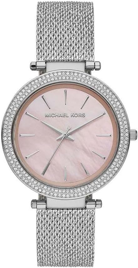 Michael Kors Darci horloge voor dames, uurwerk met roestvrij stalen of lederen band