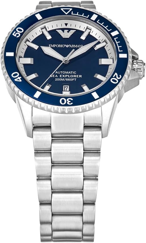 Emporio Armani Men's Analog Automatic Watch with Stainless Steel Strap AR60079