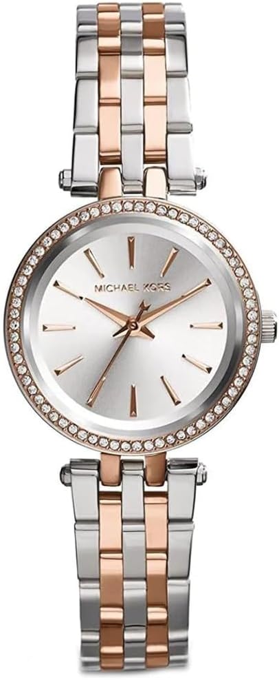 Michael Kors Darci horloge voor dames, uurwerk met roestvrij stalen of lederen band