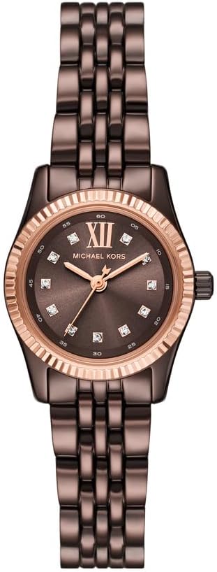 Michael Kors Vrouwen Analoge Quartz Horloge Met Roestvrij Stalen Band MK4844, Bruin