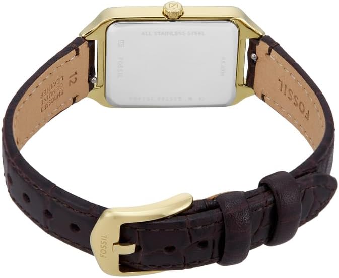 Fossil Raquel Horloge voor dames, quartz uurwerk met roestvrij stalen of leren band,