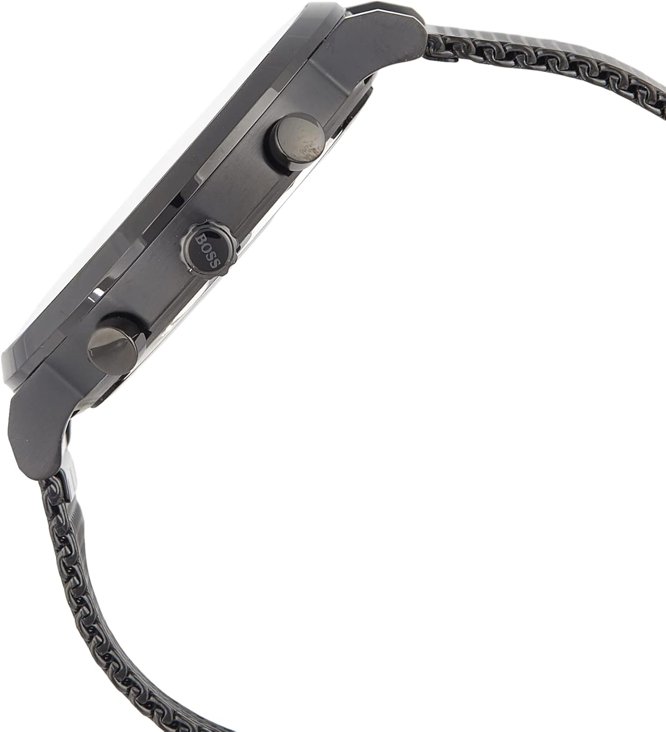 BOSS 1513813 analoog kwartshorloge voor heren met roestvrijstalen armband
