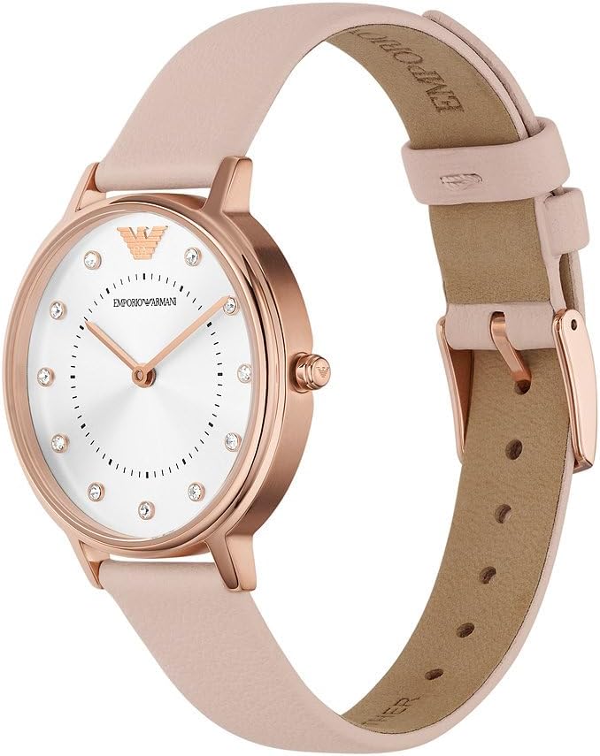 Emporio Armani Dameshorloge tweewijzers-polshorloge van roestvrij staal, 32 mm behuizingsgrootte