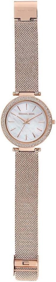 Michael Kors Darci horloge voor dames, uurwerk met roestvrij stalen of lederen band