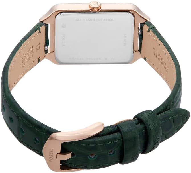 Fossil Raquel Horloge voor dames, quartz uurwerk met roestvrij stalen of leren band,