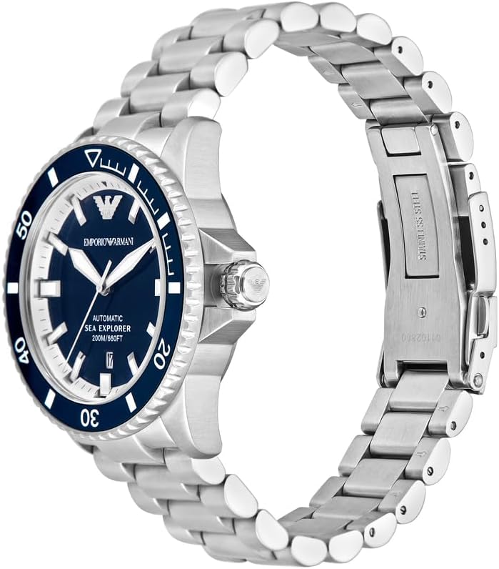 Emporio Armani Men's Analog Automatic Watch with Stainless Steel Strap AR60079