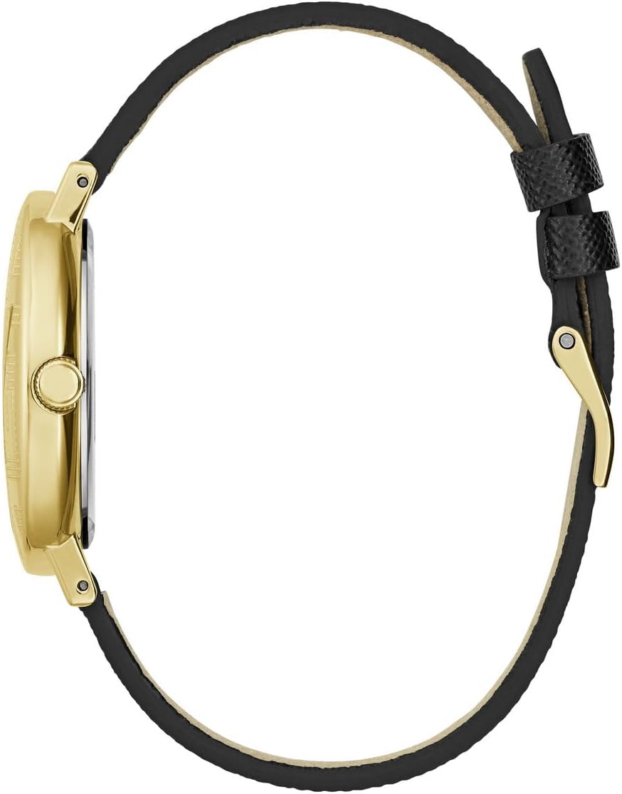 Guess Dames 36 mm horloge, Zwart, riem
