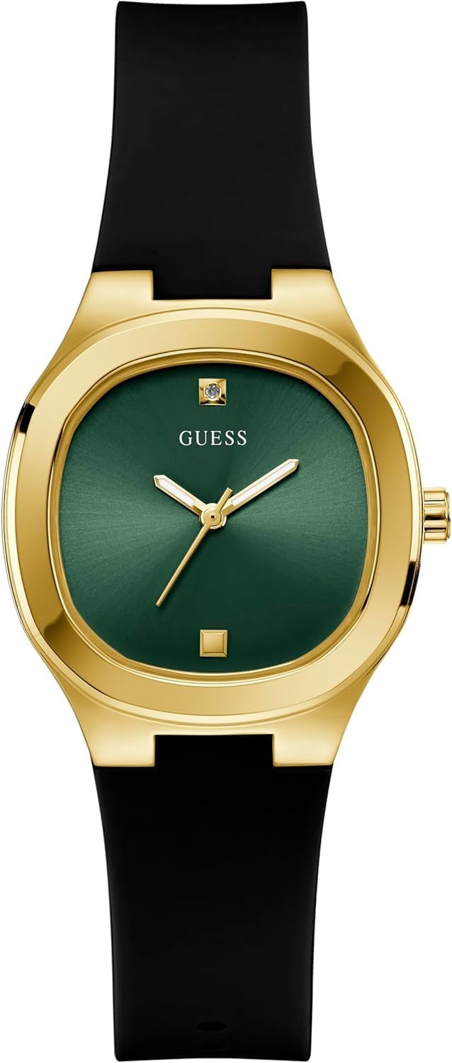 Guess Dames 32mm Horloge - Gouden Tone Armband Champagne Dial Gold Tone Case