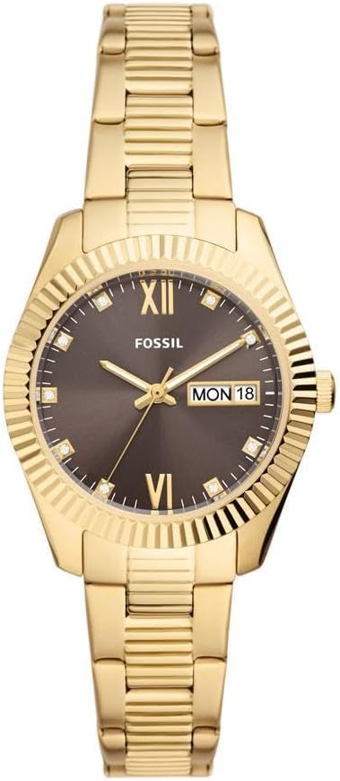 Fossil Scarlette Watch for Women,Quartz movement with Stainless steel or Leather Strap