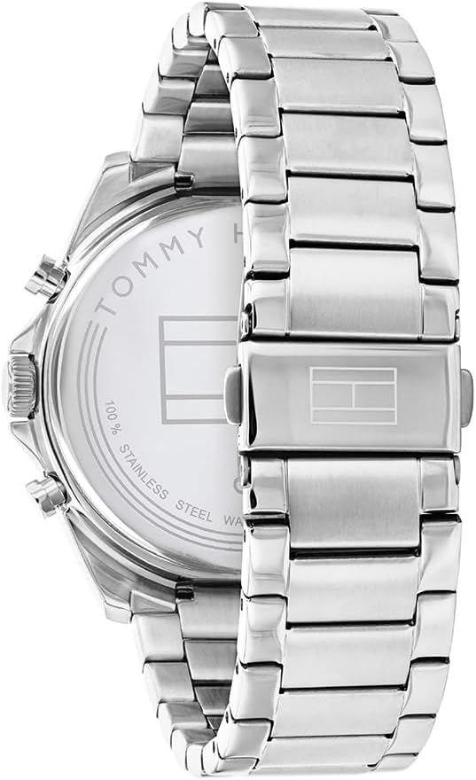 Tommy Hilfiger Analoog kwartshorloge voor heren, met roestvrij stalen armband 1710448