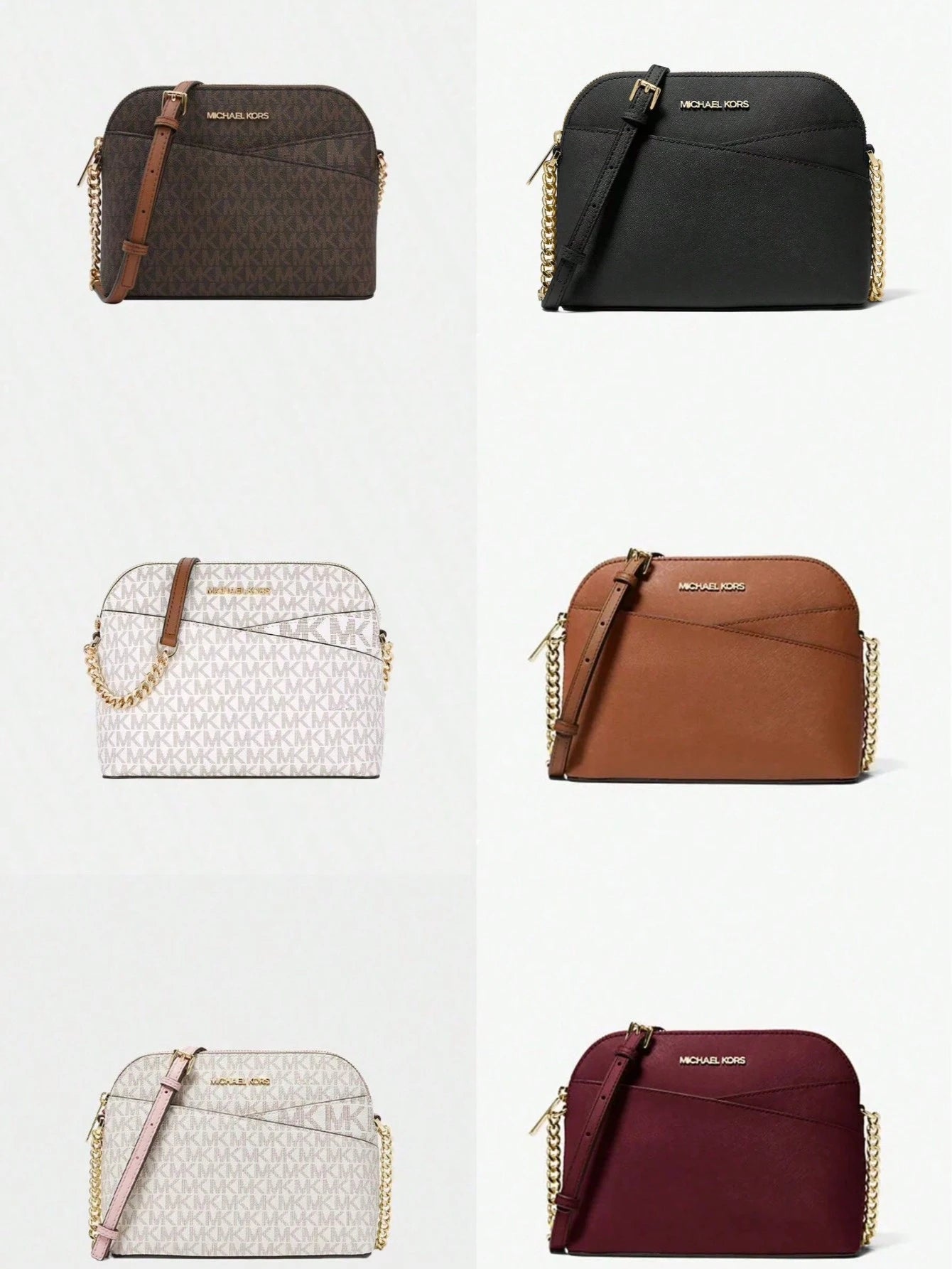 Michael Kors Michael_Kors | Jet Set Travel Medium Logo Dome Crossbody Bag Travel Purses and Bags Women Bags for Women