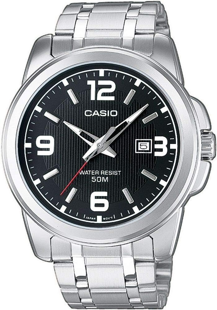 Casio Analoog kwartshorloge voor heren, met roestvrij