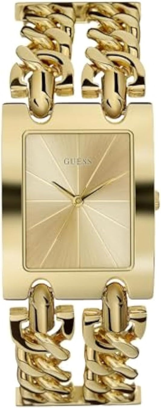 Guess analoog dameshorloge Heavy Metal met roestvrijstalen armband