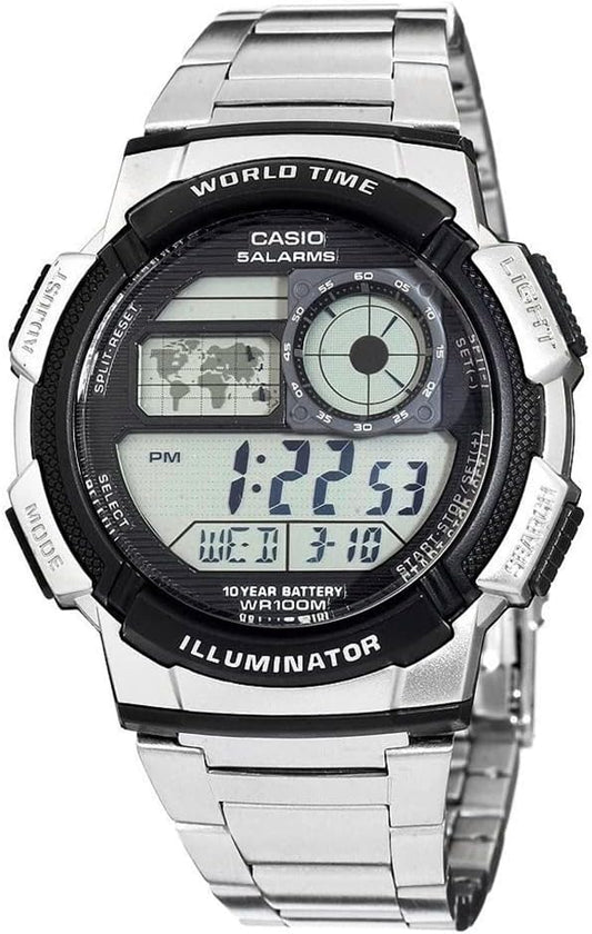 Casio Horloge AE-1000WD-1AVEF, Zilver, één maat