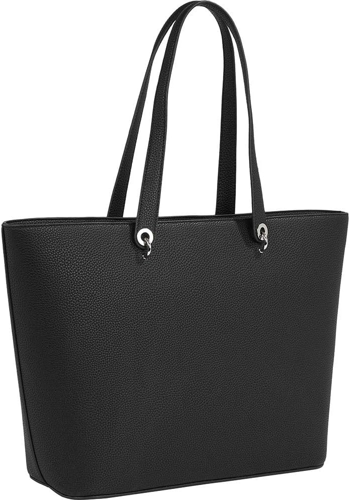 Tommy Hilfiger Dames Th Emblem Tote Aw0aw15178, één maat, Zwart (zwart), One Size