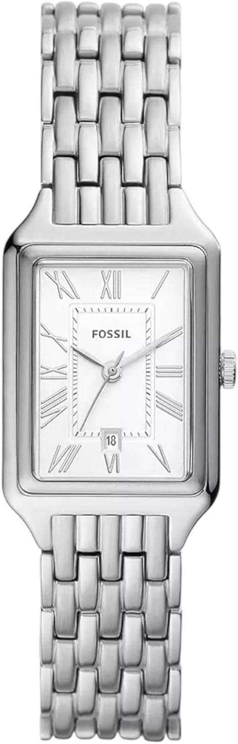 FOSSIL Raquel horloge voor dames, Quartz uurwerk met drie wijzers en een roestvrij stalen band