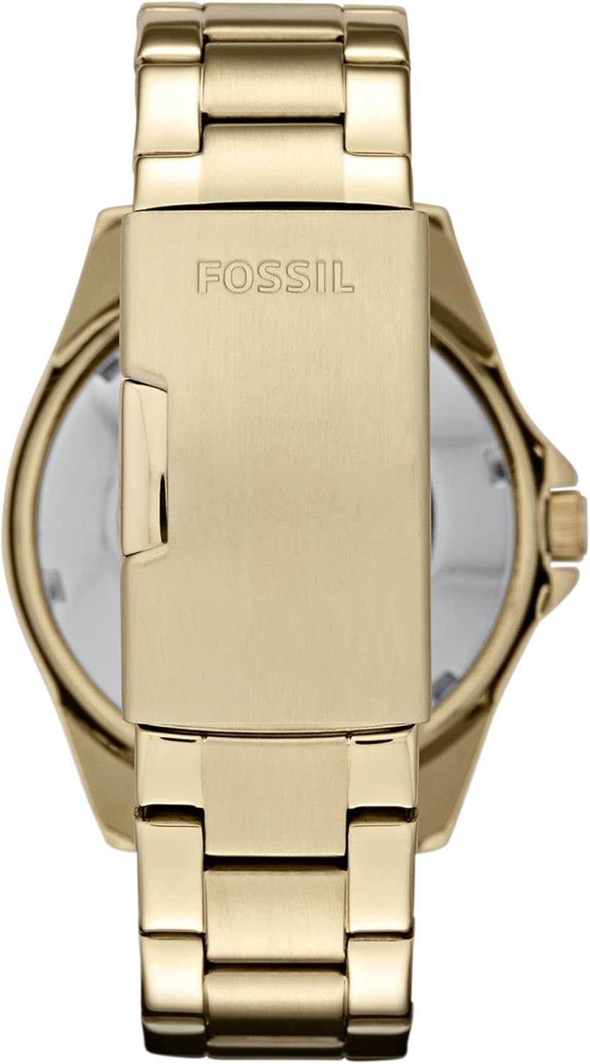 Fossil Riley horloge voor dames, chronograaf uurwerk met roestvrij stalen of leren band