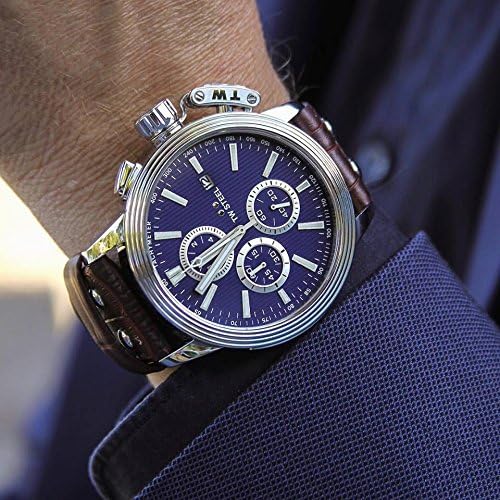 TW Steel 'CEO Adesso' Quartz casual horloge met blauwe band