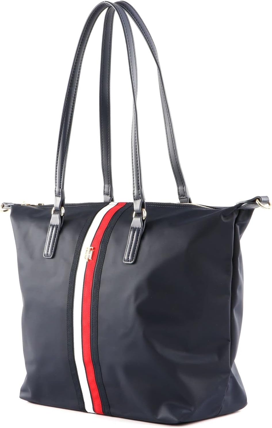 Tommy Hilfiger Poppy Shopper Tas 31 cm, Blauw (Space Blue), One Size