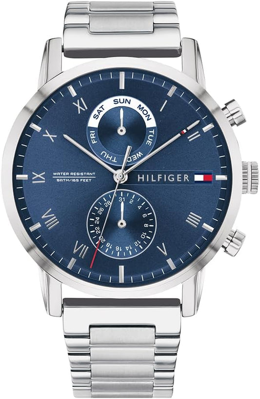 Tommy Hilfiger Analoog kwartshorloge voor heren met roestvrijstalen band 1710401