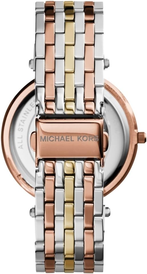 Michael Kors Darci horloge voor dames, uurwerk met roestvrij stalen of lederen band