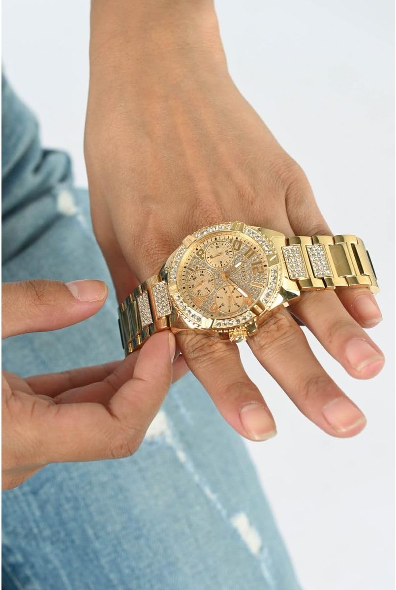 Guess Analoog dameshorloge kwarts met roestvrijstalen armband W1156L2, goudkleurig, W1156L2