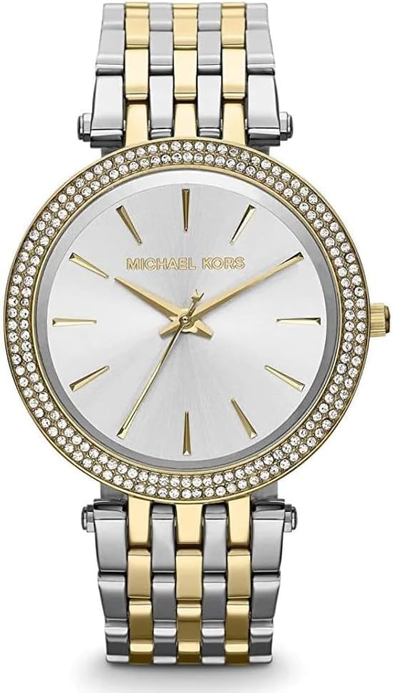 Michael Kors Darci horloge voor dames, uurwerk met roestvrij stalen of lederen band